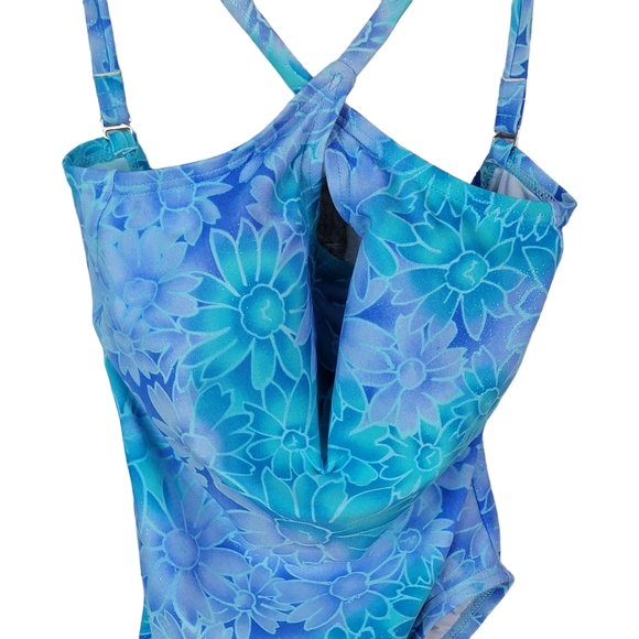 Aqua Culture Vintage Summer Pool Beach Swimwear One Piece Swuimsuit Size 6 NWT - Picture 5 of 9